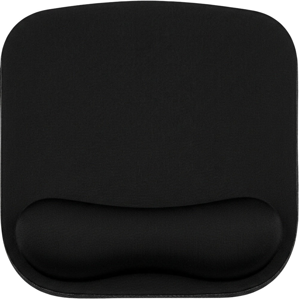 Laye Black Mouse Pad Wrist Rest Gel Support 9 x 8 in