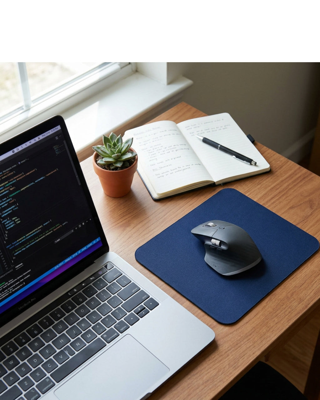 Laye Compact Mouse Pad Navy 10 x 8 in