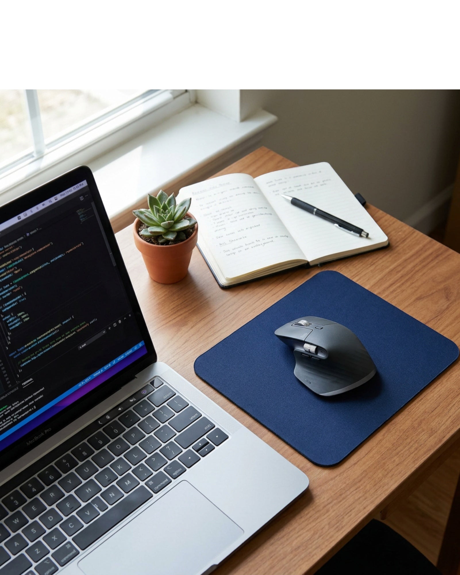 Laye Compact Mouse Pad Navy 10 x 8 in