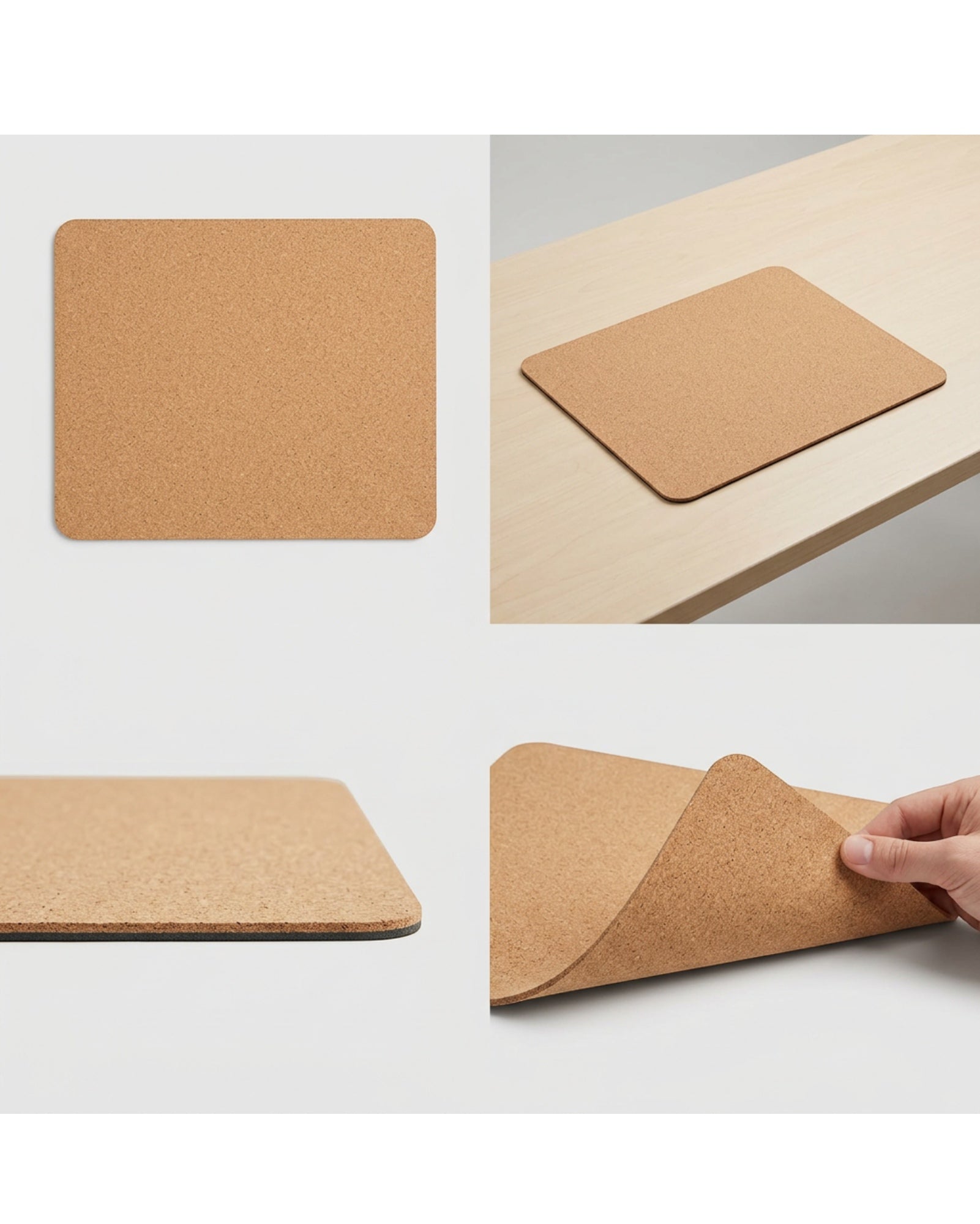 Laye Cork Desk Mouse Pad Natural 11 x 9 in