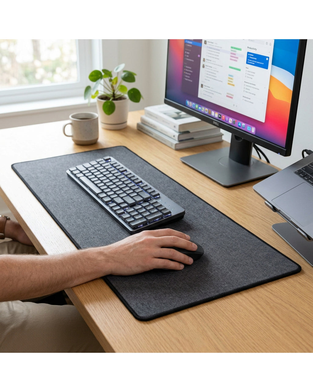Laye Extended Mouse Pad Charcoal 32 x 12 in