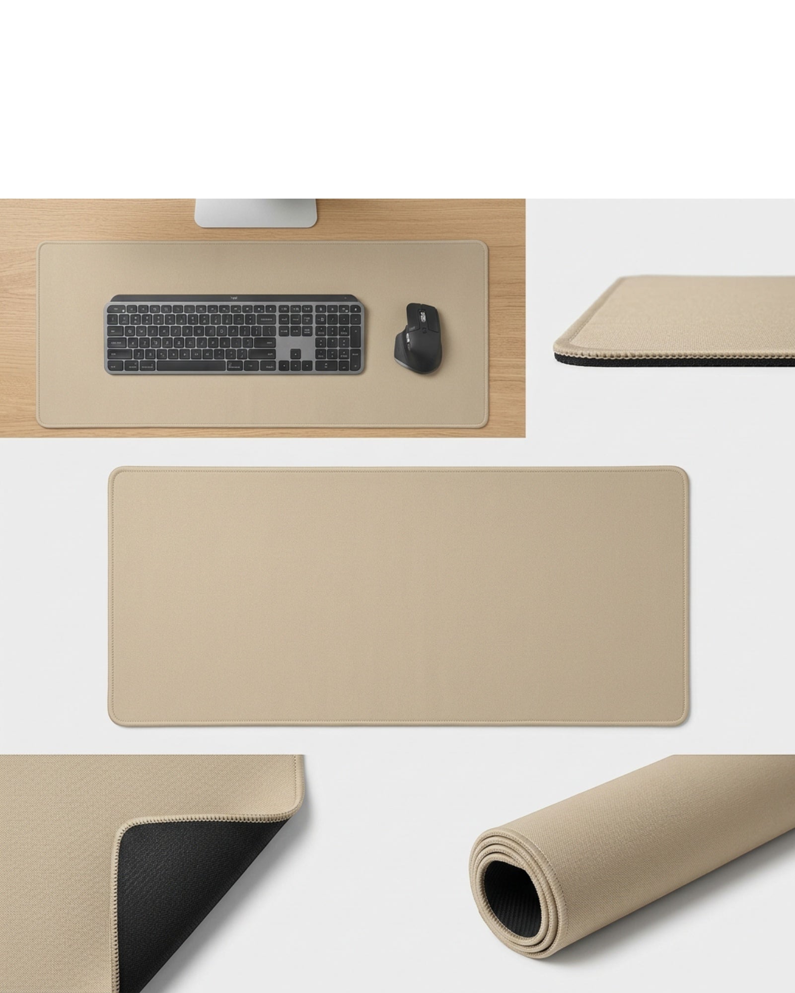 Laye Keyboard Desk Mat Sand 28 x 12 in